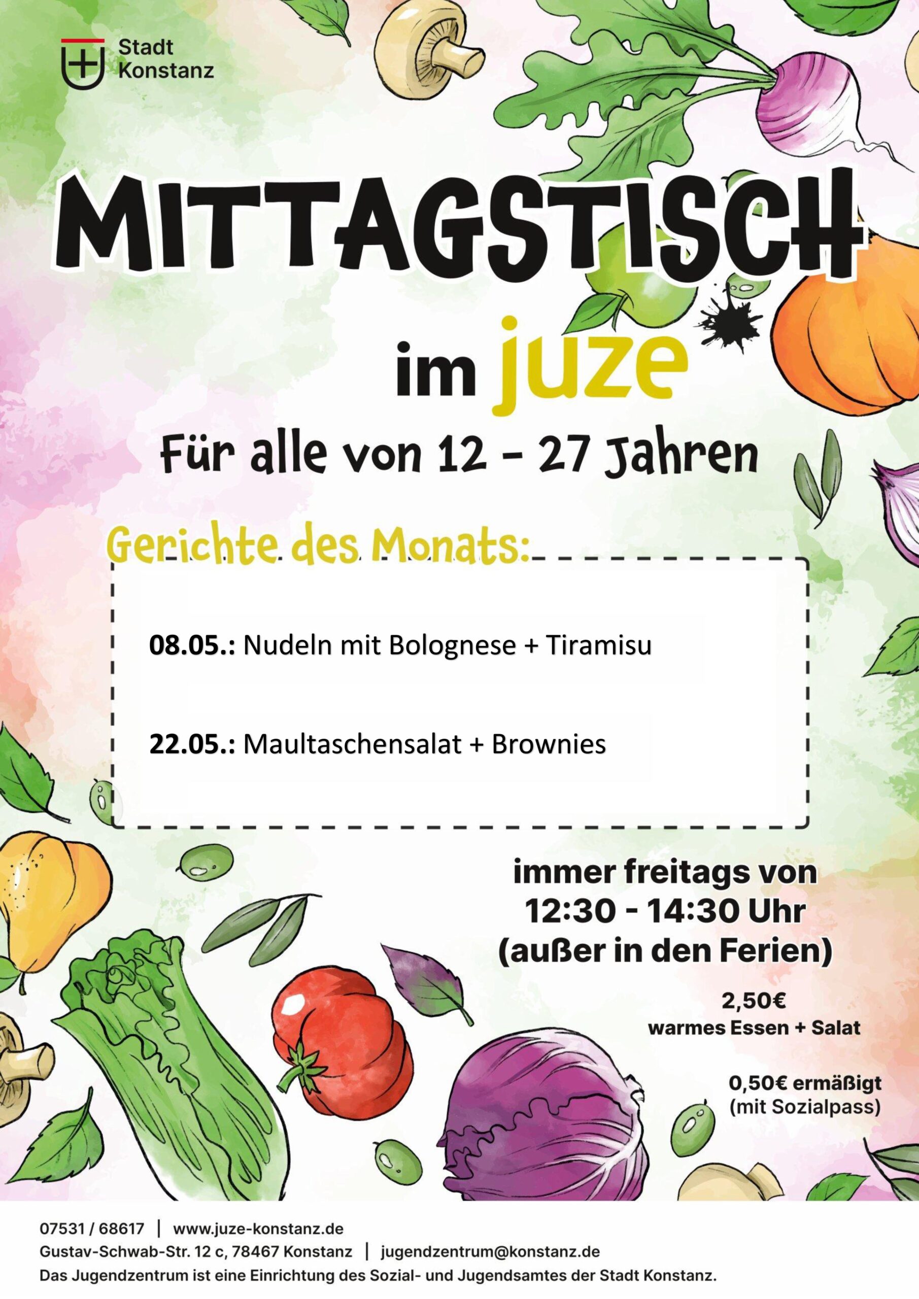 Mittagstisch Mai